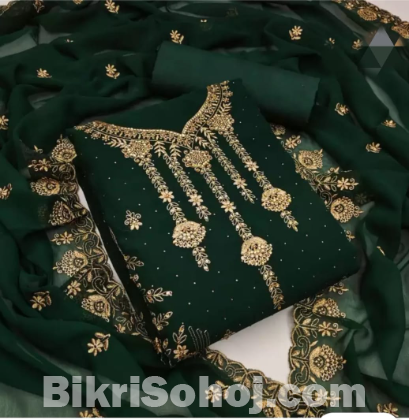 Embroidary Georjet Three Piece